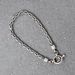 Gorgeous Silver Byzantine Chain Bracelet with Toggle