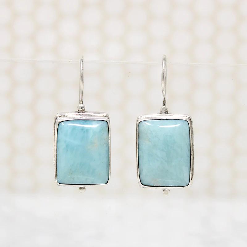 Tranquil Amazonite & Sterling Silver Earrings