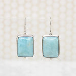 Tranquil Amazonite & Sterling Silver Earrings