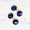 Correct Bright Blue Glass Cufflinks