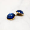 Correct Bright Blue Glass Cufflinks
