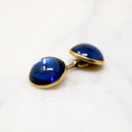 Correct Bright Blue Glass Cufflinks