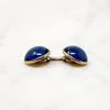 Correct Bright Blue Glass Cufflinks