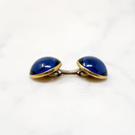 Correct Bright Blue Glass Cufflinks