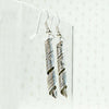 Sterling Ribbon Earrings with Northwest Coast Engraving
