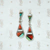 Colorful Inlay in Sterling Silver Earrings