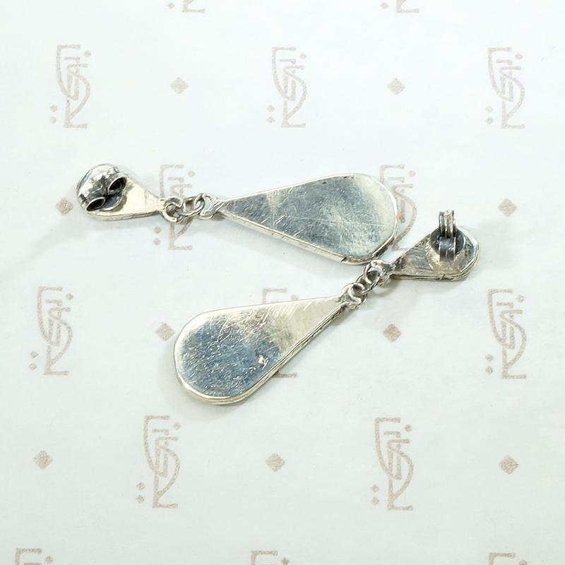 Colorful Inlay in Sterling Silver Earrings