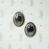 Hypnotic Hematite Studs in Sterling Silver