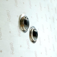 Hypnotic Hematite Studs in Sterling Silver