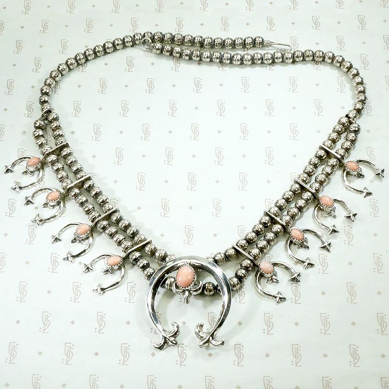 Petite Sterling Silver Naja Necklace with Angel Skin