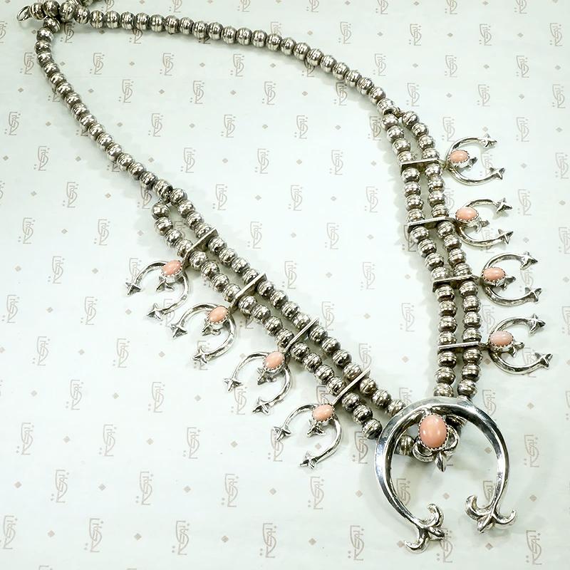 Petite Sterling Silver Naja Necklace with Angel Skin