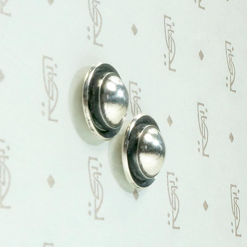 Mid Century Danish Sterling Studs by NE From