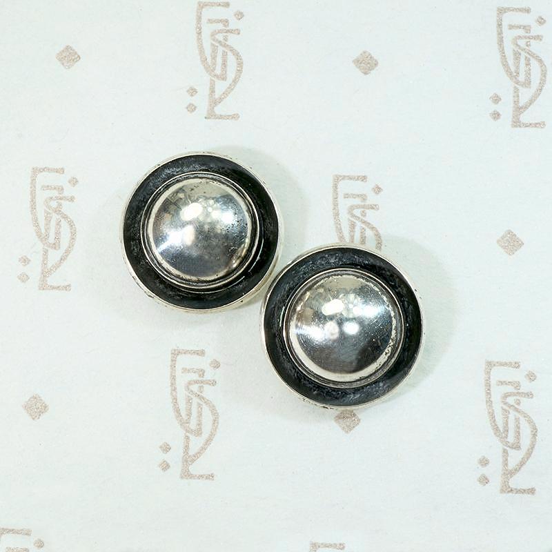 Mid Century Danish Sterling Studs by NE From