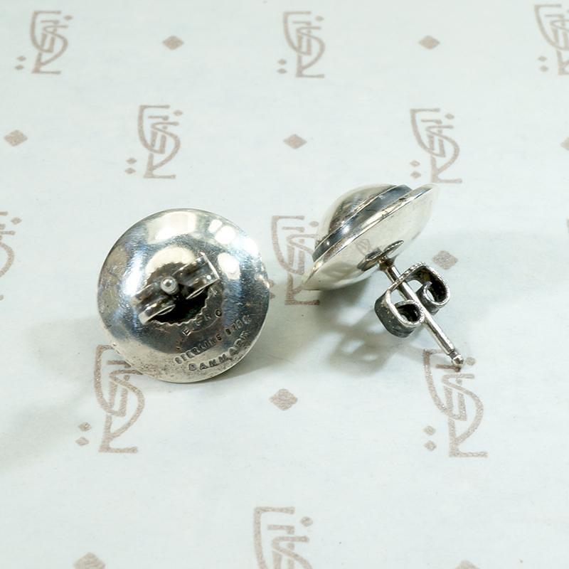 Mid Century Danish Sterling Studs by NE From