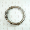 Bangle Bracelet Filigreed & Engraved with Flowers