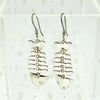 Adorable Taxco Fish Skeleton Silver EarringsAdorable Taxco Fish Skeleton Silver Earrings