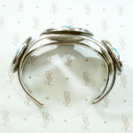 Radiant Mother of Pearl & Turquoise Inlay Cuff
