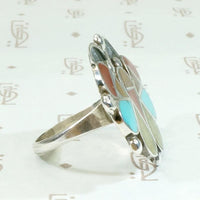 Bewitching Butterfly Stone Inlay Ring