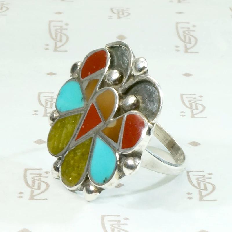Bewitching Butterfly Stone Inlay Ring