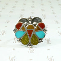 Bewitching Butterfly Stone Inlay Ring
