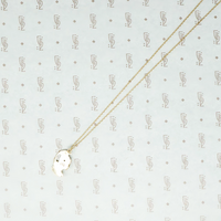 14k joan of arc in helment pendant back