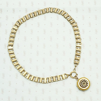 Dotty Gold Filled Book Chain and Locket