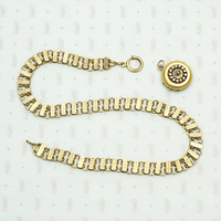 Dotty Gold Filled Book Chain and Locket with locket removed.