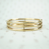 1900s Three Bar Gold Filled Bangle