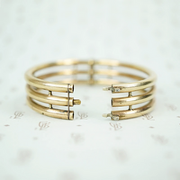 1900s Three Bar Gold Filled Bangle