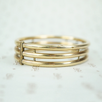 1900s Three Bar Gold Filled Bangle