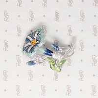Gentian Blossom Brooch for Justice & Victory
