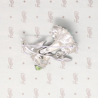 Gentian Blossom Brooch for Justice & Victory