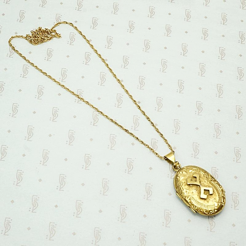 Aesthetic Movement Gold Filled Locket