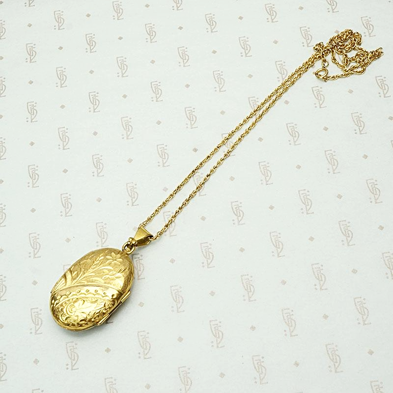 Aesthetic Movement Gold Filled Locket