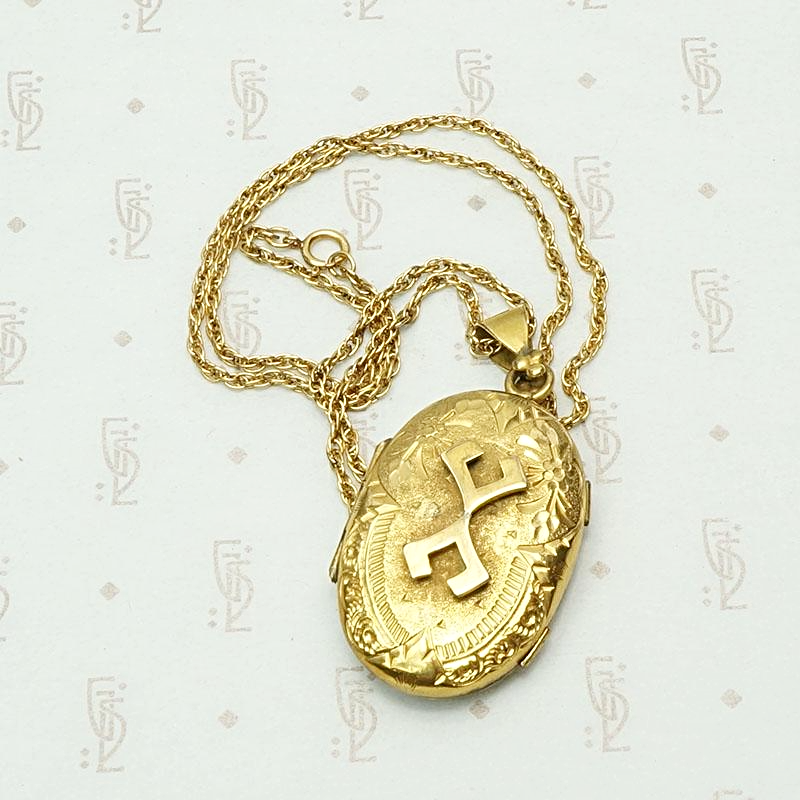 Aesthetic Movement Gold Filled Locket