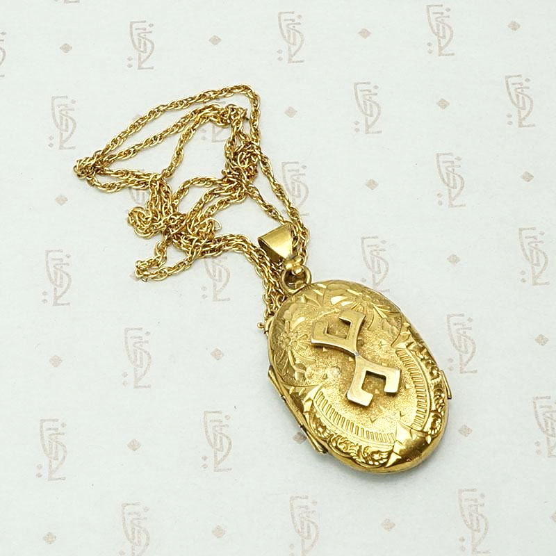 Aesthetic Movement Gold Filled Locket