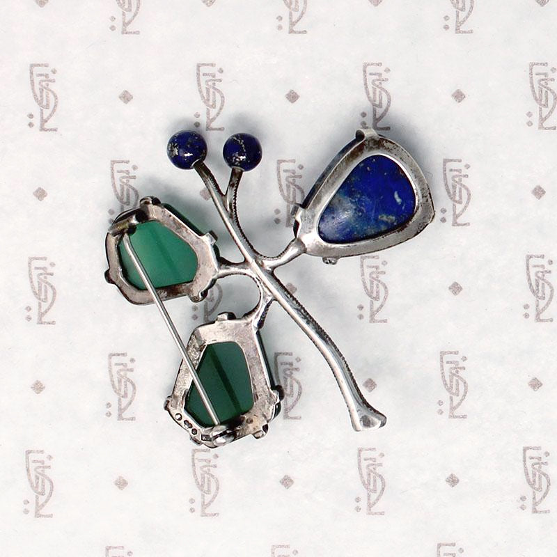 Silver Mid Century Modernist Brooch