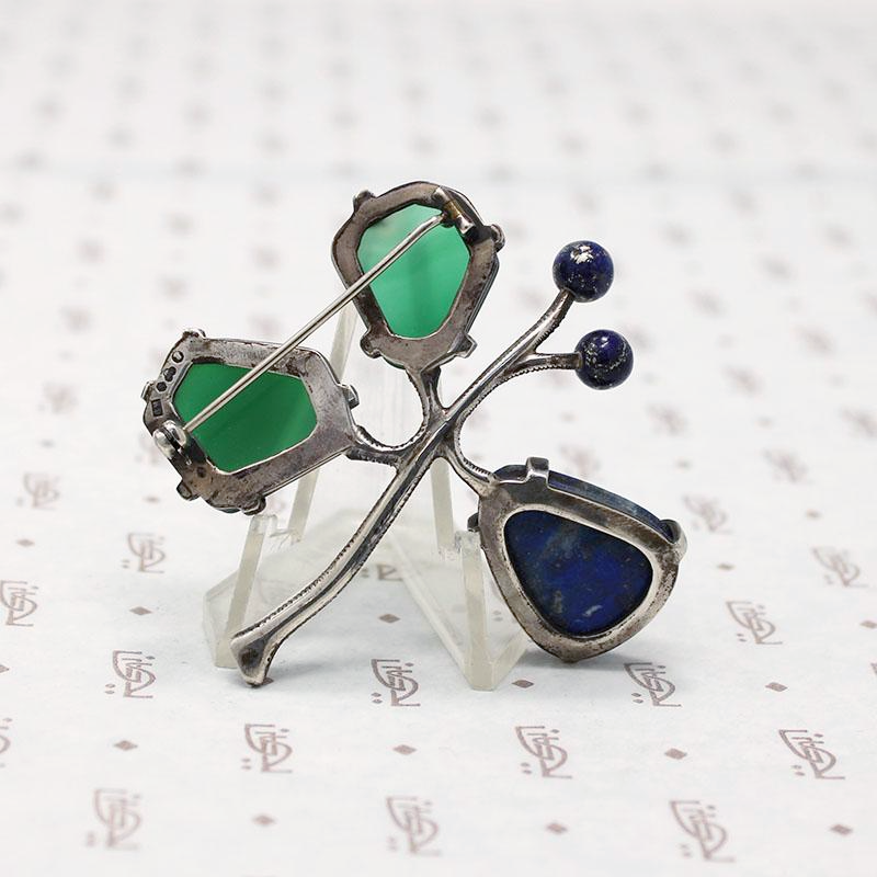 Silver Mid Century Modernist Brooch