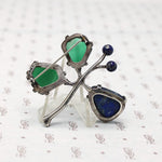 Silver Mid Century Modernist Brooch