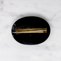 Miss Minnie Tuttle Jet Mourning Brooch