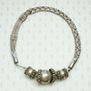 Elaborate Antique Woven Silver Chain Necklace