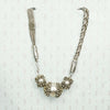 Elaborate Antique Woven Silver Chain Necklace