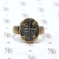 Ancient Coin in Gorgeous Silver & Gold Setting