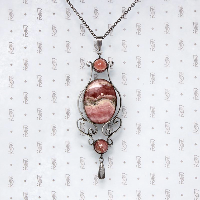 Superb Mid Century Rhodochrosite Necklace