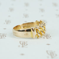 18k gold keeper ring english 1898 side