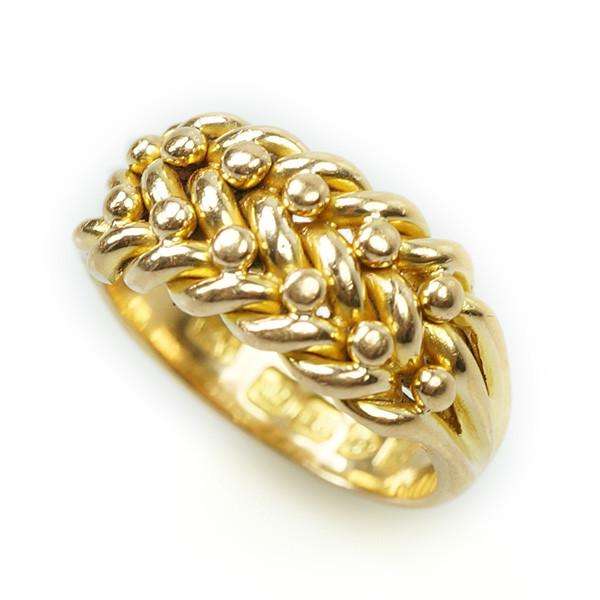 Victorian Keeper Band 18k Gold
