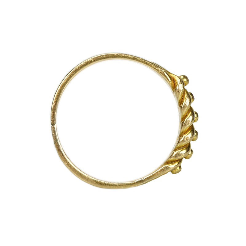 Vintage Victorian 18k Gold Keeper ring
