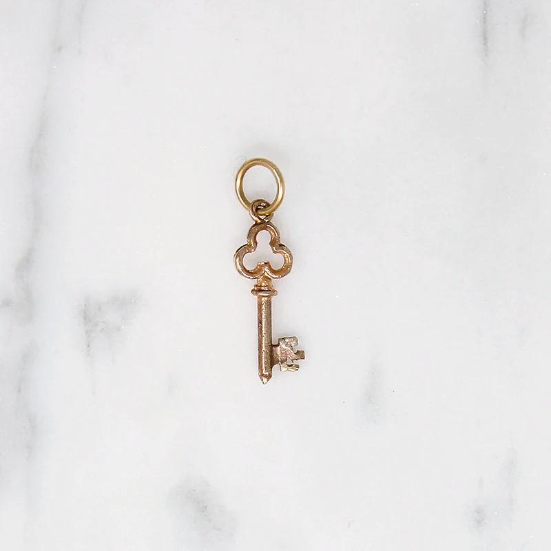 Sweet Little Vintage Key Gold Charm