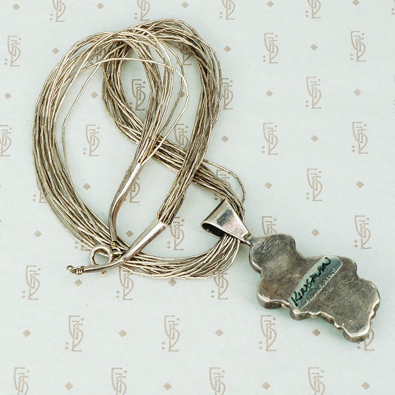 Sharon Sandoval Kingman Turquoise Neckace