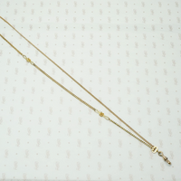 flattened curb and knot chain fob hook swivel necklace